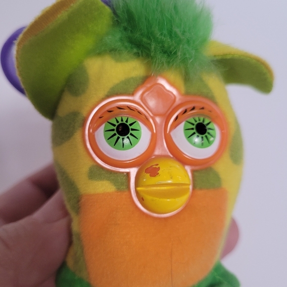 VTG 2000 Furby McDonalds Mini Plush Clip On Toy Lot Of 4 - Picture 7 of 8